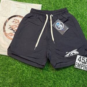 Hellstar Black Casual Drawstring Shorts